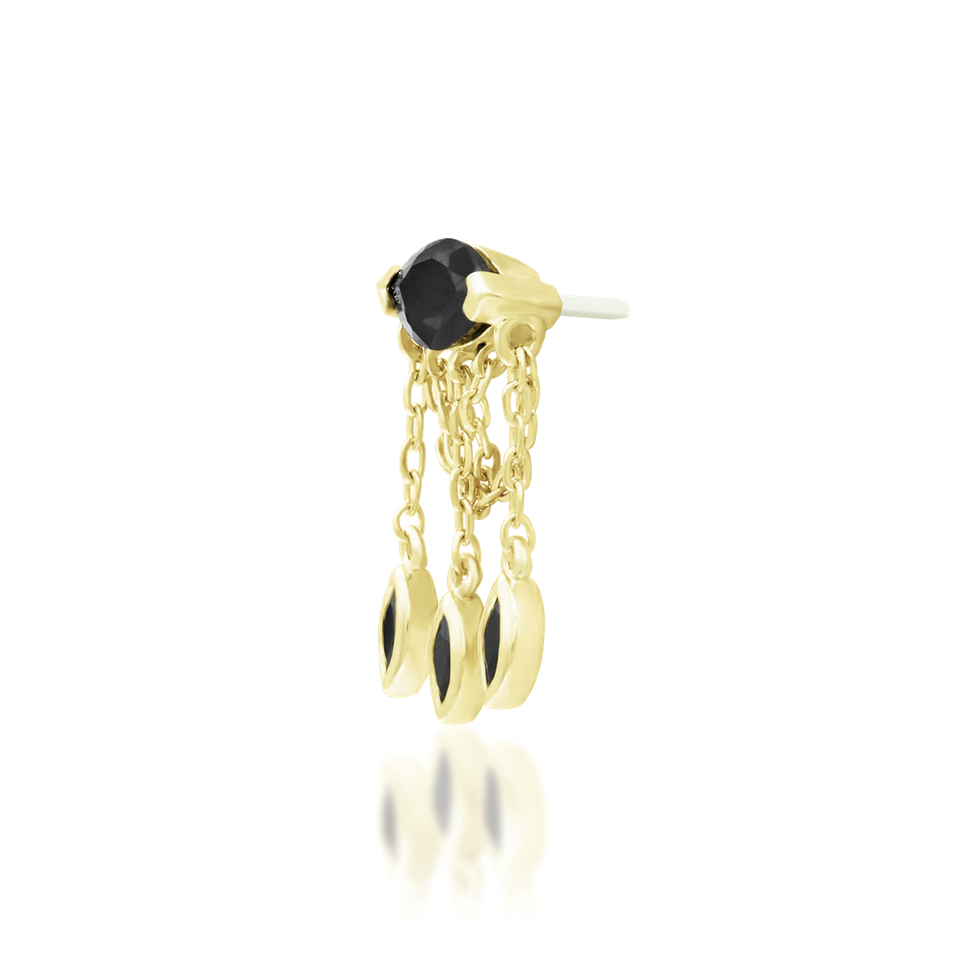 Claudia with Black CZ — Junipurr