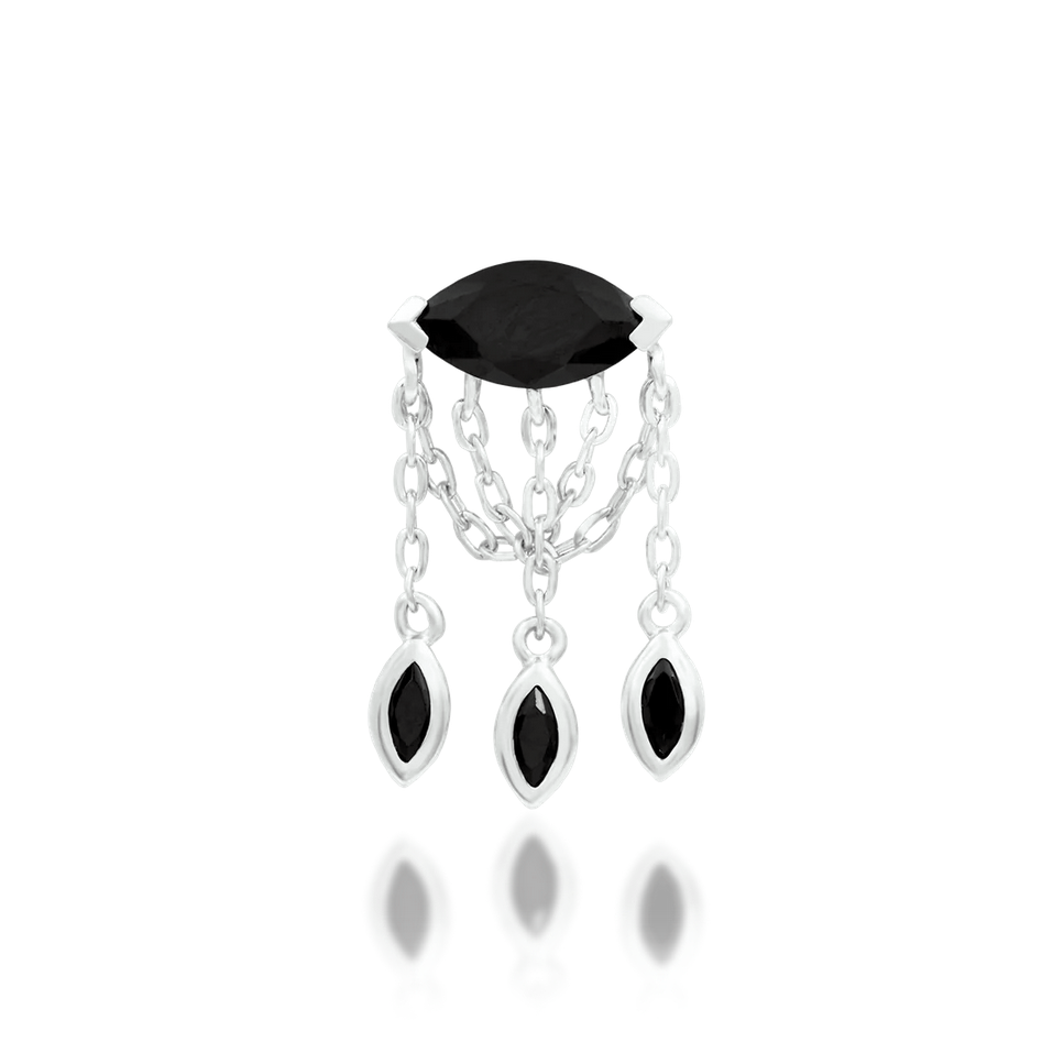Claudia with Black CZ — Junipurr