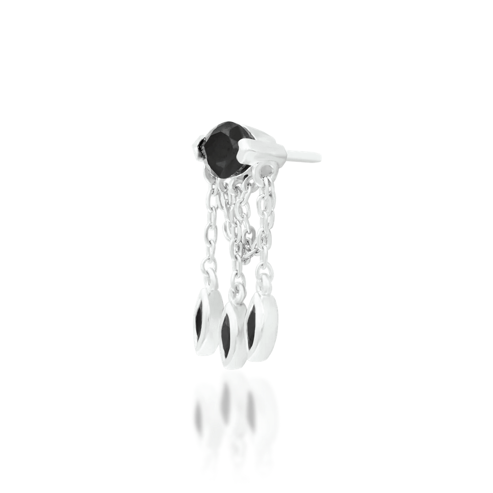 Claudia with Black CZ — Junipurr
