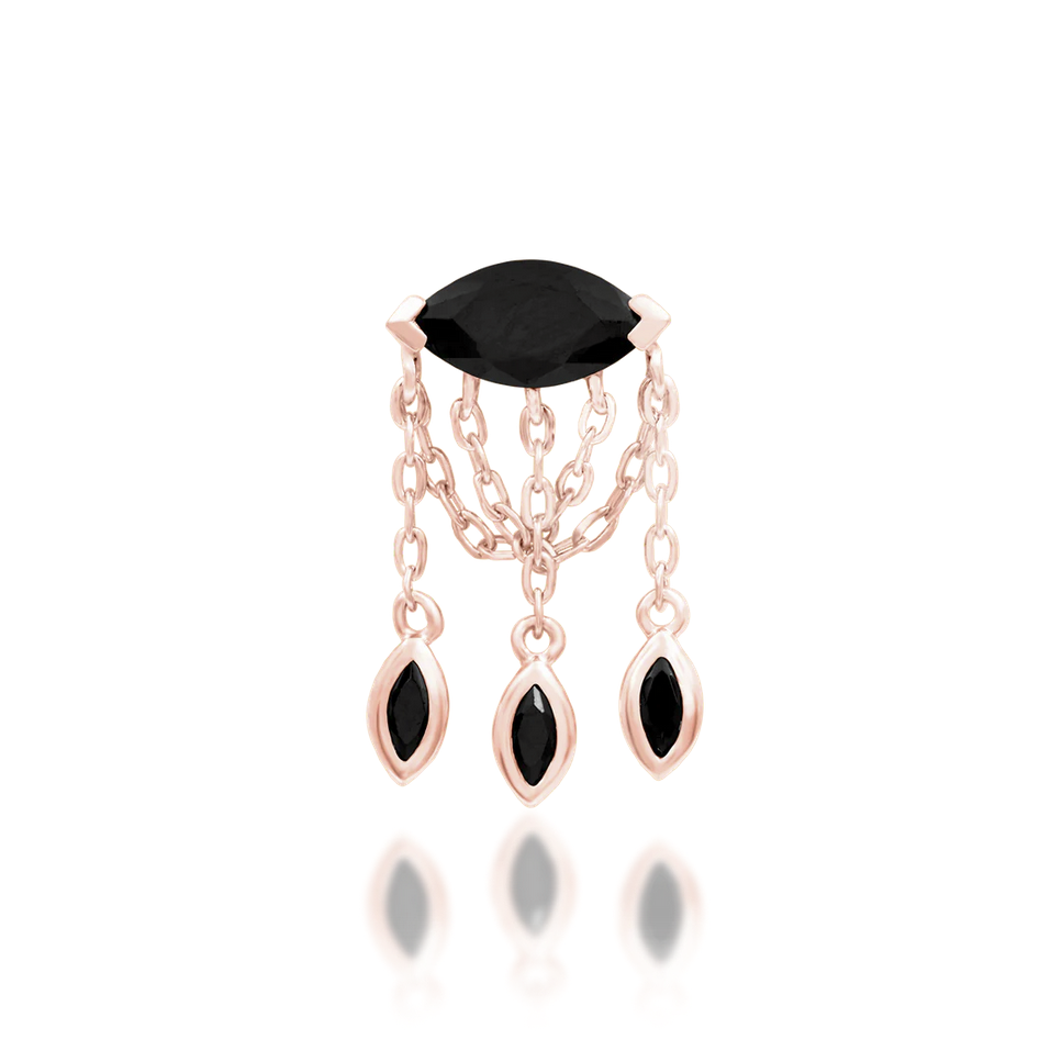 Claudia with Black CZ — Junipurr