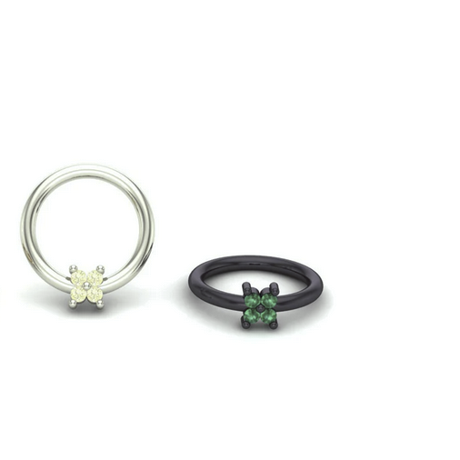 Cluster Quadrinity with Gemstone Ring from Mushroom
