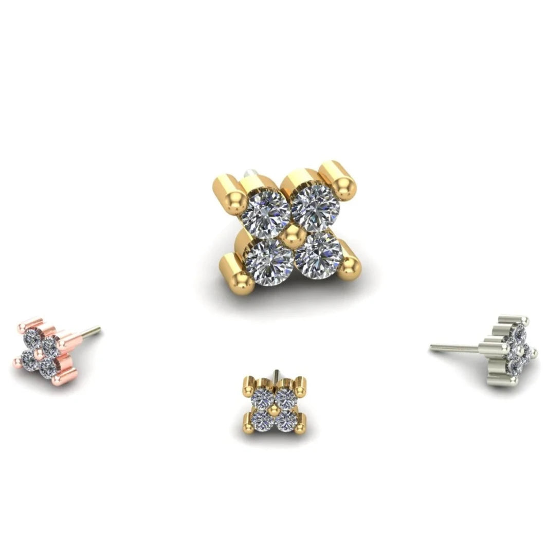 Cluster Quadrinity with Gemstone from Mushroom — M.US.HROOM