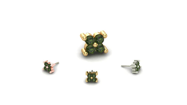 Cluster Quadrinity with Gemstone from Mushroom — M.US.HROOM