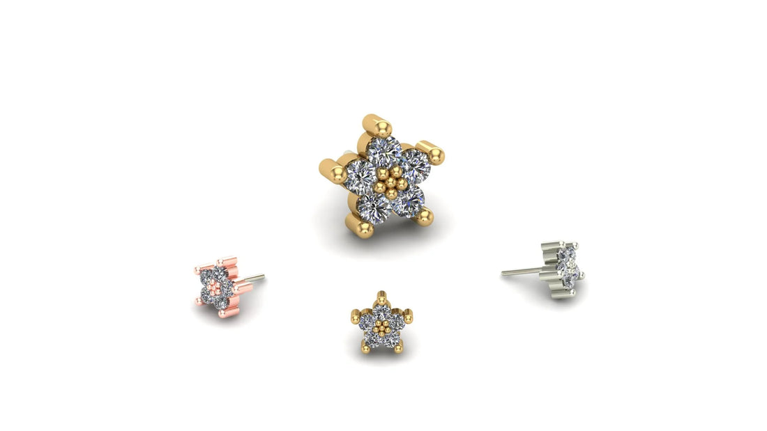 Cluster Quintipartite with Gemstone From Mushroom — M.US.HROOM