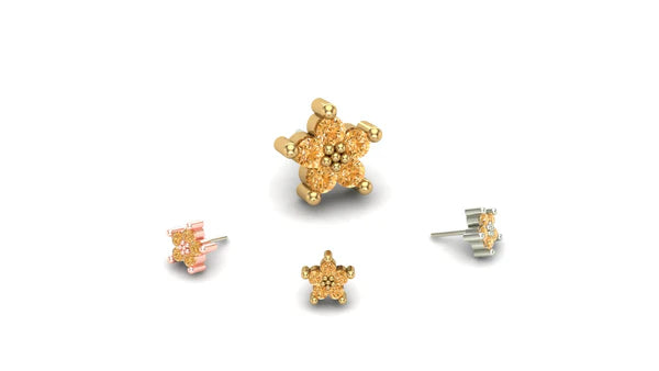 Cluster Quintipartite with Gemstone From Mushroom — M.US.HROOM