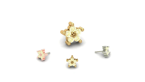 Cluster Quintipartite with Gemstone From Mushroom — M.US.HROOM