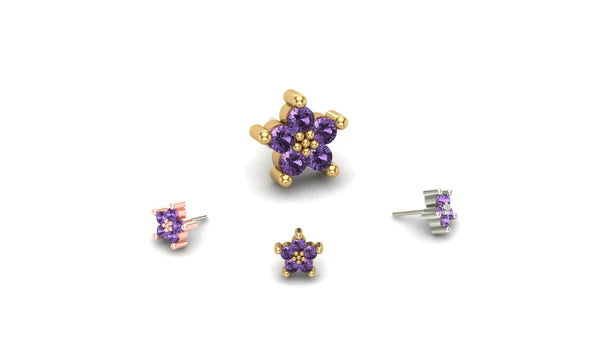 Cluster Quintipartite with Gemstone From Mushroom — M.US.HROOM