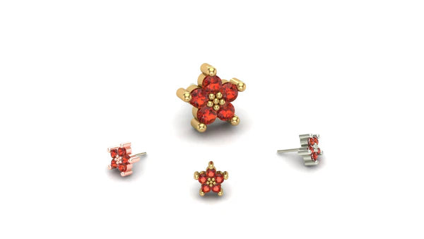 Cluster Quintipartite with Gemstone From Mushroom — M.US.HROOM