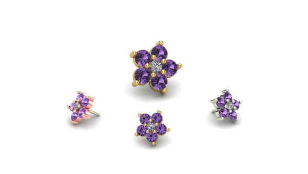 Cluster Quintipartite with Gemstone From Mushroom — M.US.HROOM