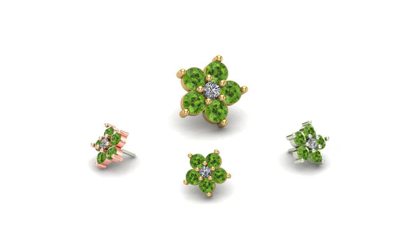 Cluster Quintipartite with Gemstone From Mushroom — M.US.HROOM