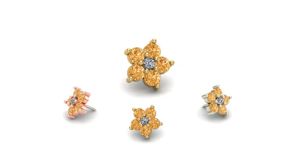 Cluster Quintipartite with Gemstone From Mushroom — M.US.HROOM