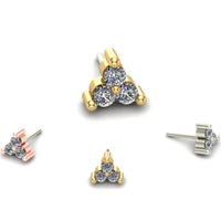 Cluster Trinity with Gemstones from Mushroom — M.US.HROOM