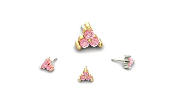 Cluster Trinity with Gemstones from Mushroom — M.US.HROOM