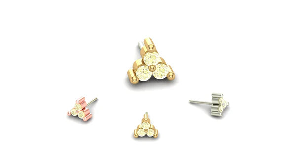 Cluster Trinity with Gemstones from Mushroom — M.US.HROOM