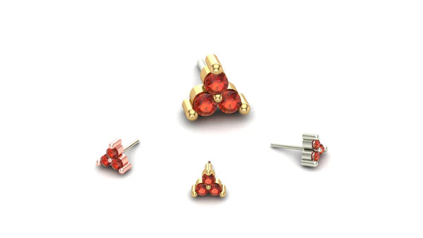 Cluster Trinity with Gemstones from Mushroom — M.US.HROOM