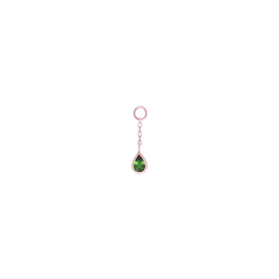 Concorde Chain Charm with Green Tourmaline — Buddha