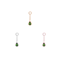 Concorde Chain Charm with Green Tourmaline — Buddha