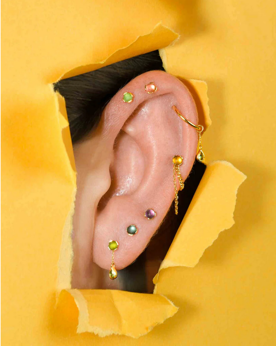 Concorde Chain Charm with Green Tourmaline From Buddha