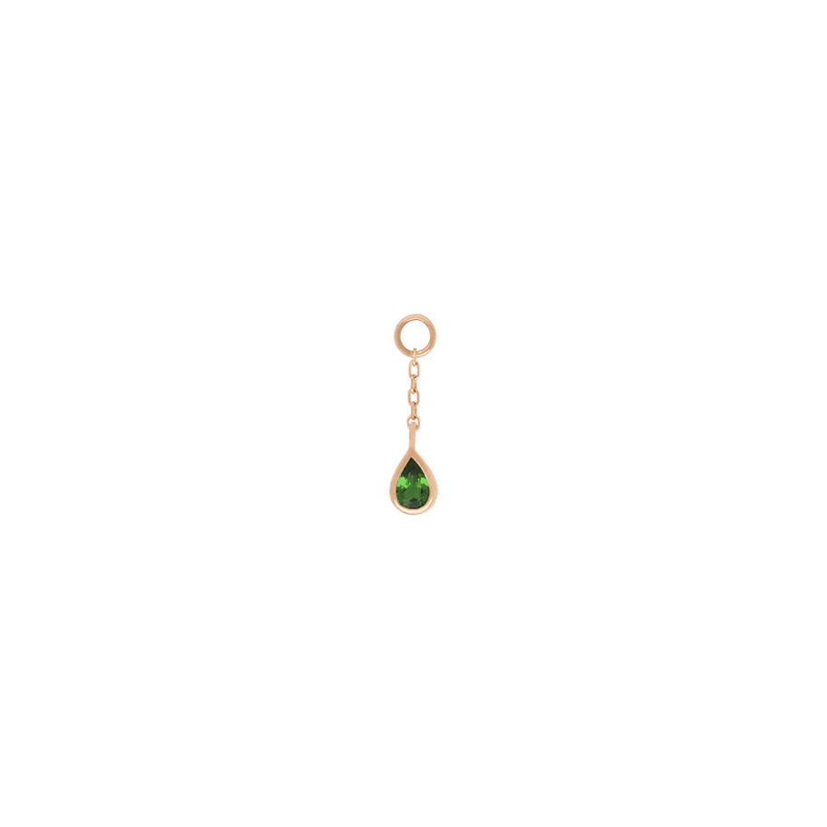 Concorde Chain Charm with Green Tourmaline — Buddha