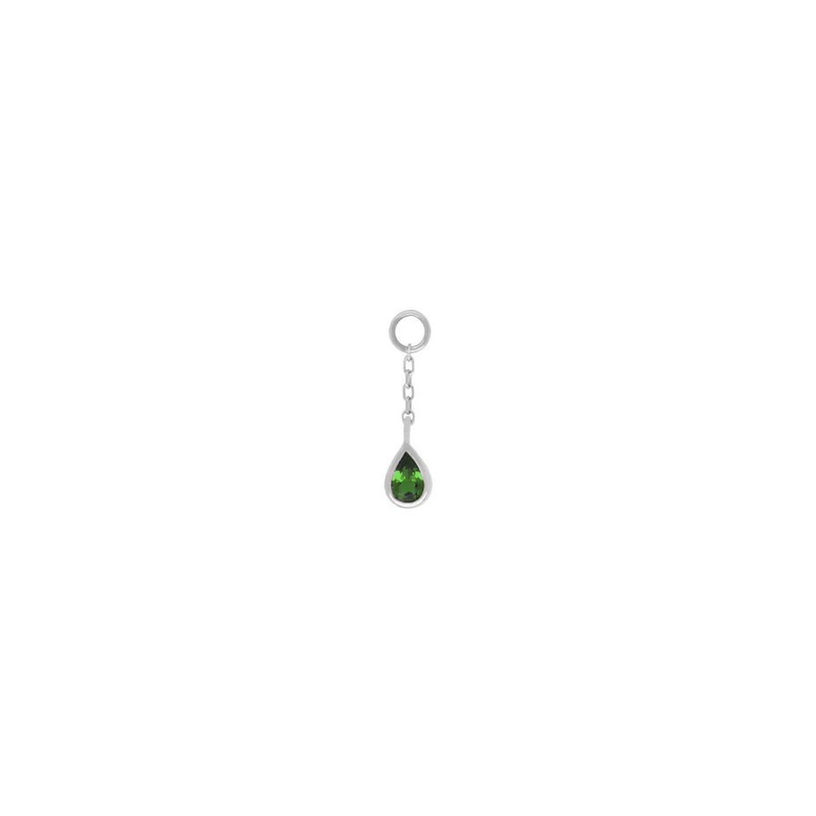 Concorde Chain Charm with Green Tourmaline — Buddha