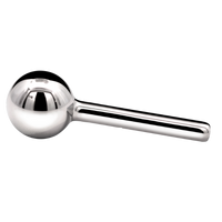 Titanium 16g Barbell with Fixed Ball - Threadless