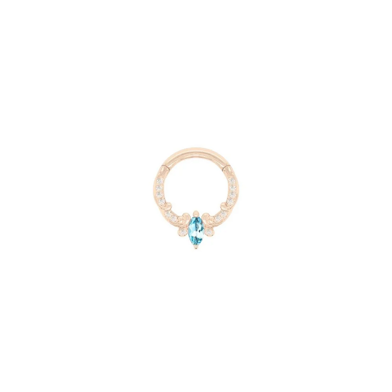 Coterie with London Blue Topaz Clicker — Buddha