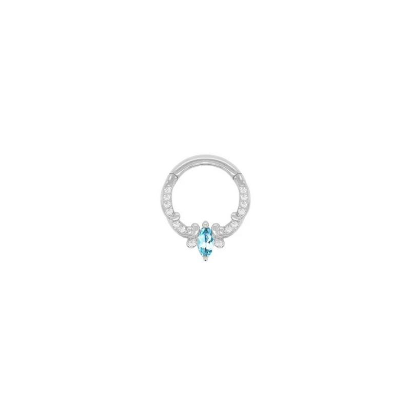 Coterie with London Blue Topaz Clicker — Buddha