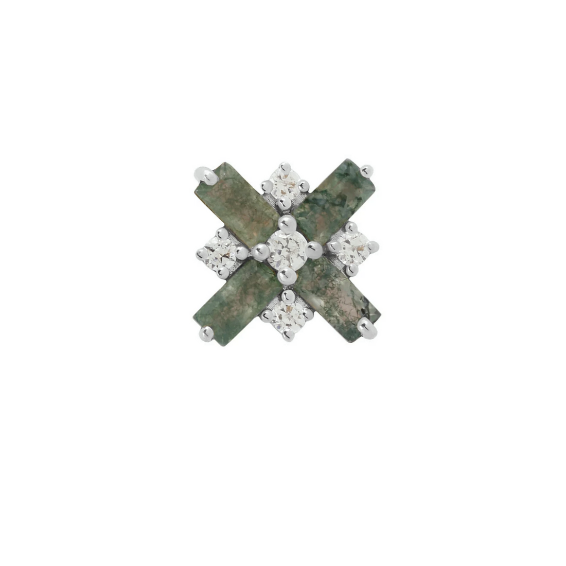 Covet Moss Agate and CZ — Buddha