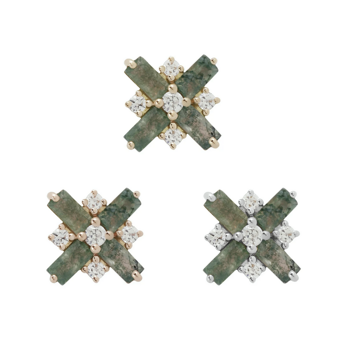 Covet Moss Agate and CZ — Buddha