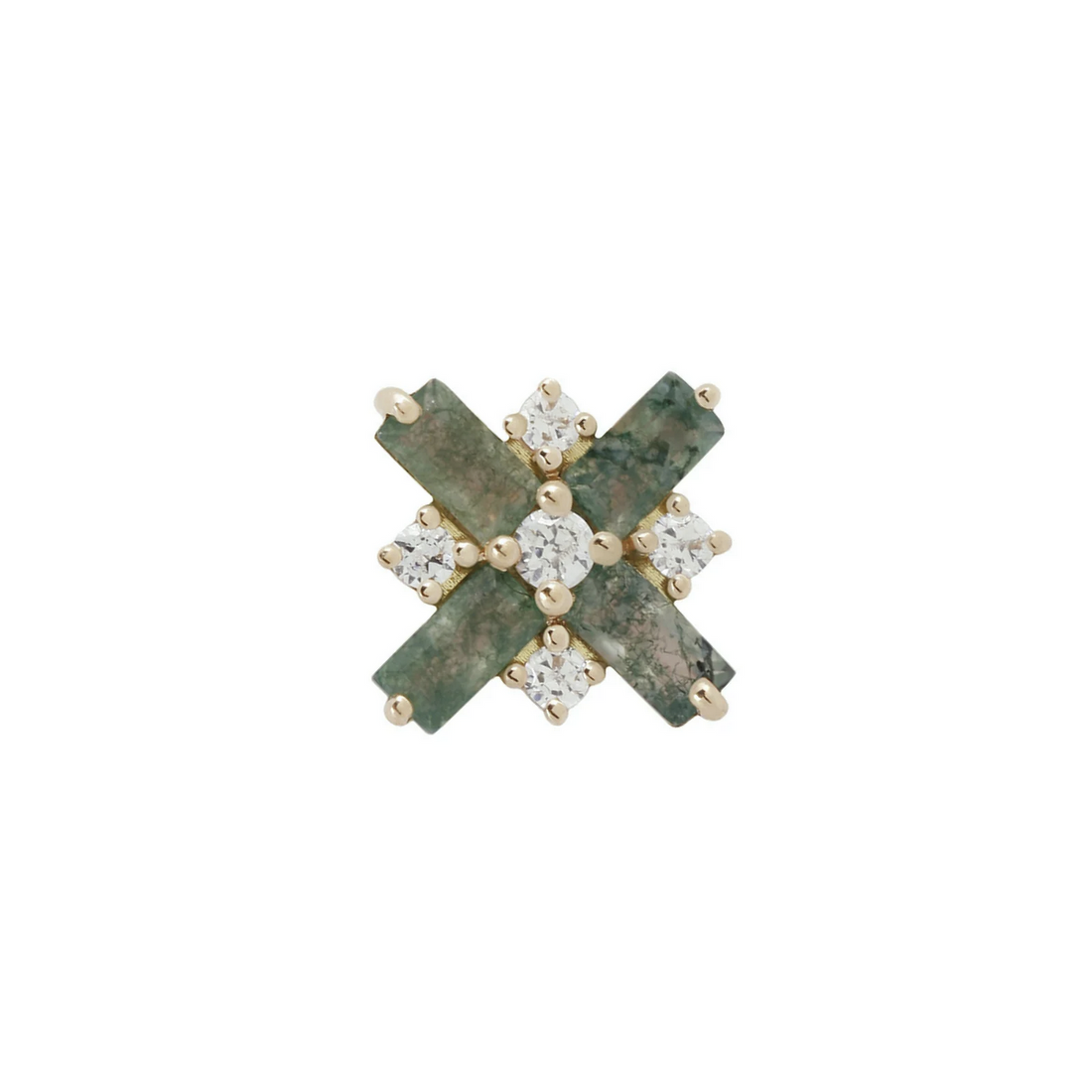 Covet Moss Agate and CZ — Buddha