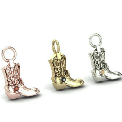Cowboy Boot Charm from Mushroom