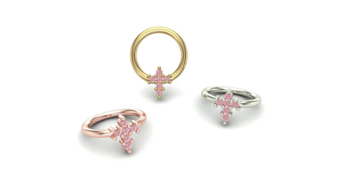 Cross Gemstone Ring — M.US.HROOM