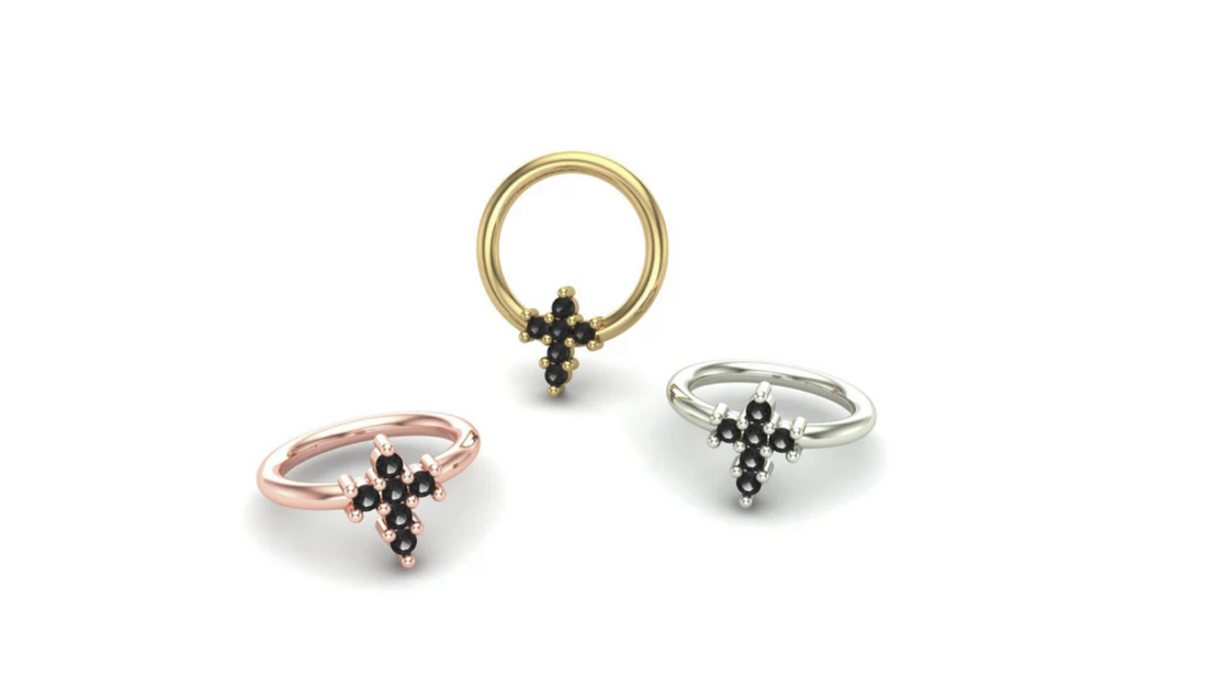 Cross Gemstone Ring — M.US.HROOM