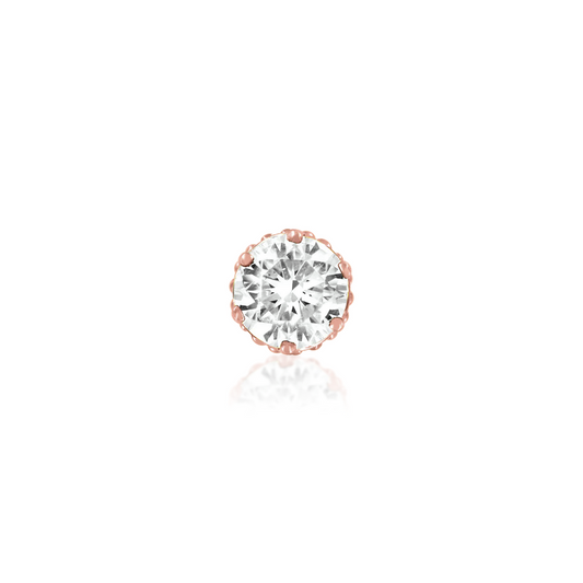 Crown Set CZ from Junipurr Rose Gold (Vault)