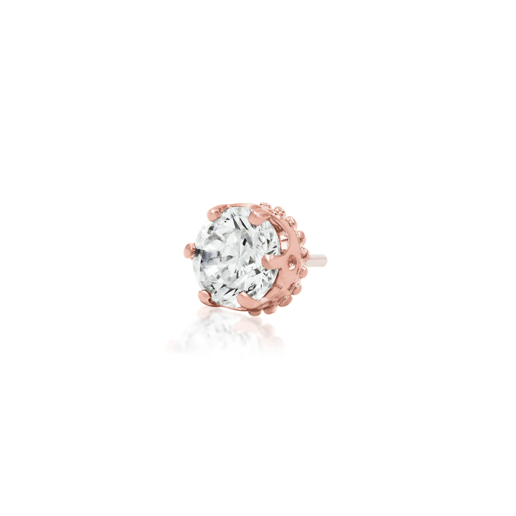 Crown Set CZ from Junipurr Rose Gold (Vault)