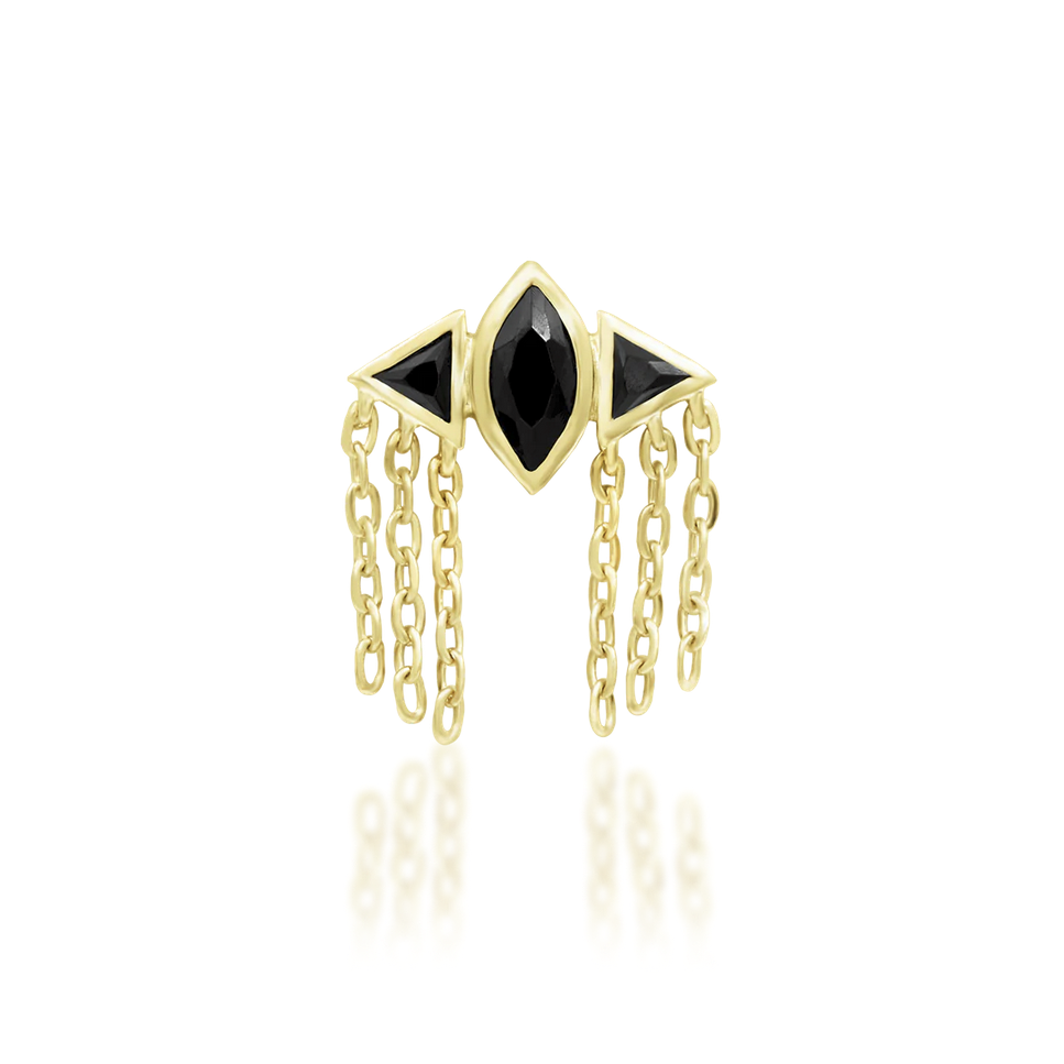 Cyrene with Black CZ — Junipurr