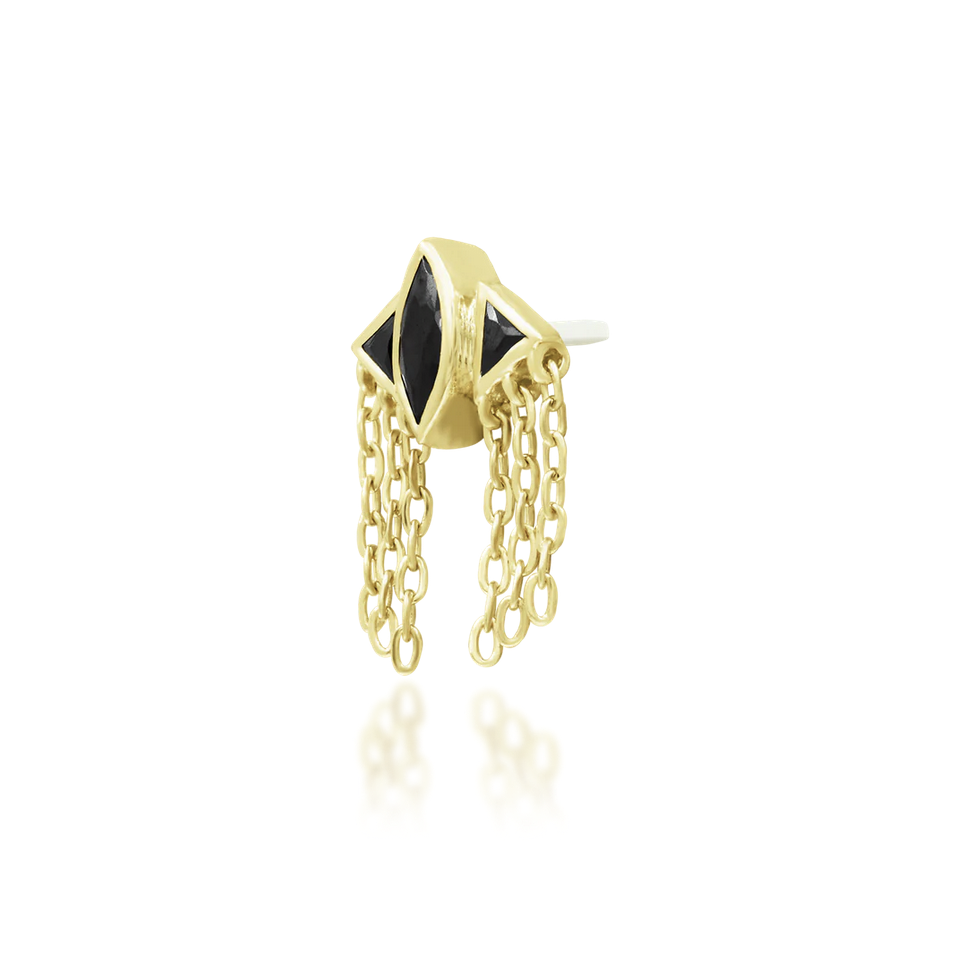 Cyrene with Black CZ — Junipurr
