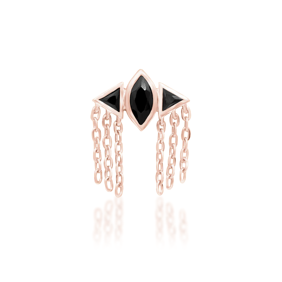 Cyrene with Black CZ — Junipurr