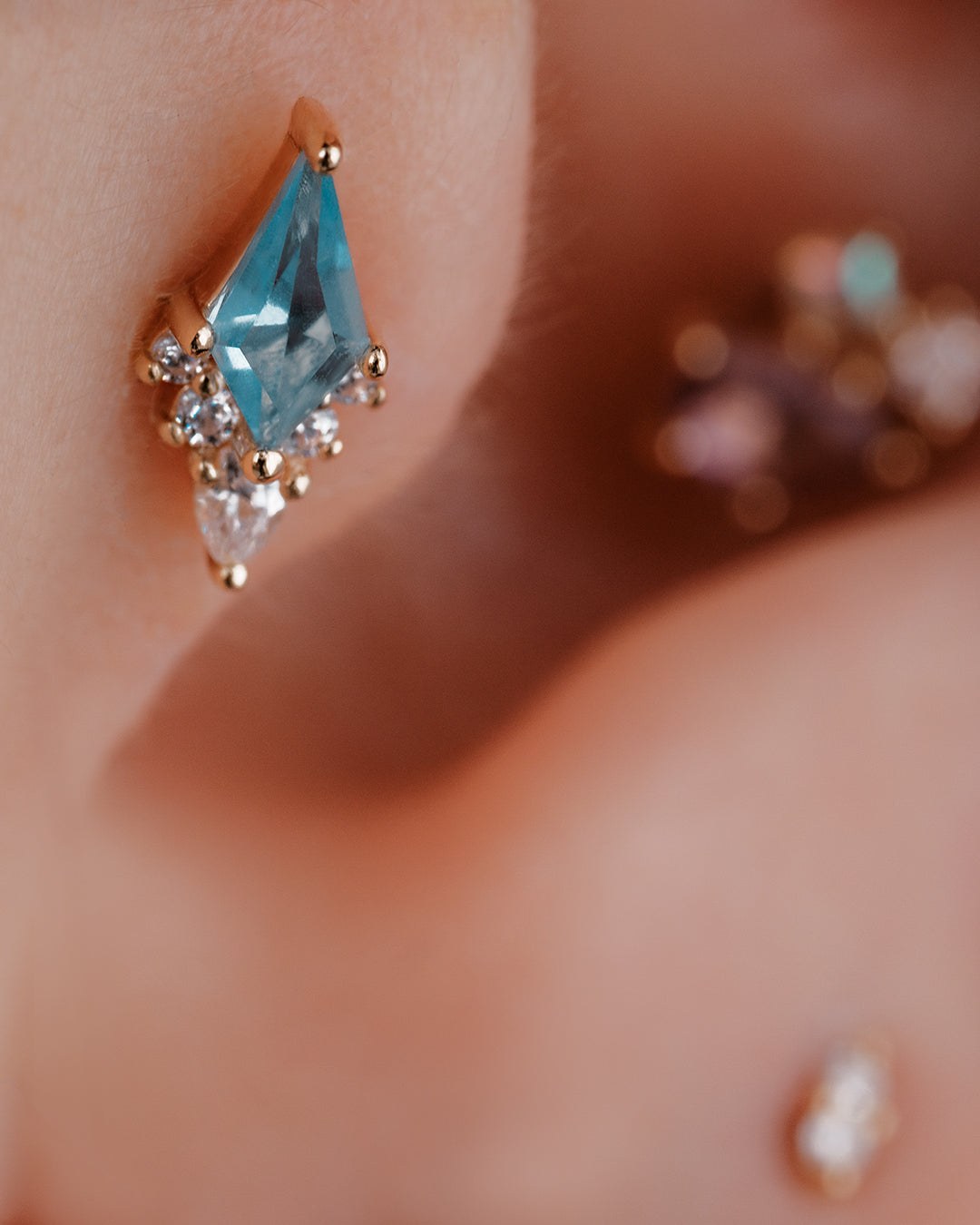 Afterglow with Swiss Blue Topaz - Buddha Jewelry
