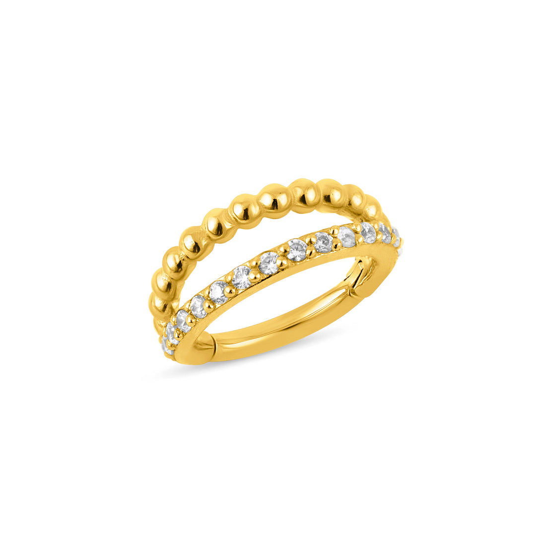 Double Row Beaded & Gemmed Clicker — NorVoch