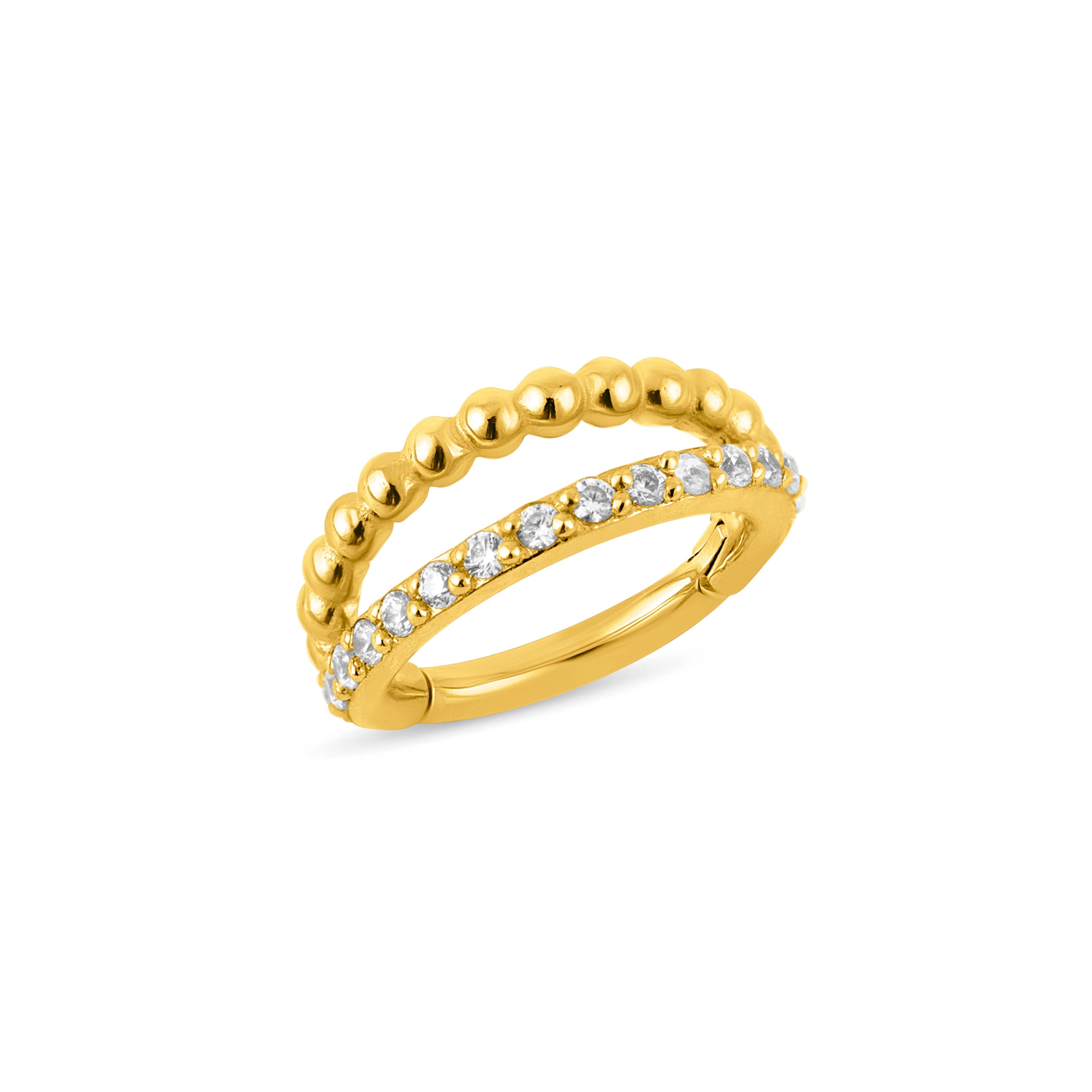 Double Row Beaded & Gemmed Clicker — NorVoch