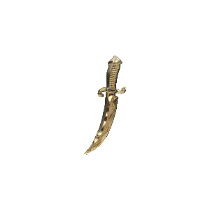Gold Dagger Curved End from Anatometal