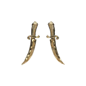 Gold Dagger Curved End from Anatometal