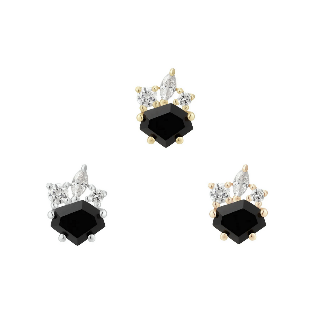 Darque with Agate and CZ — Buddha