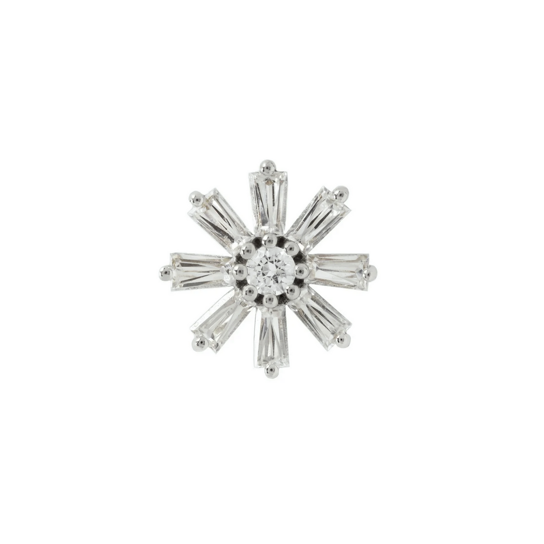 Deliah Baguette Flower CZ — Buddha