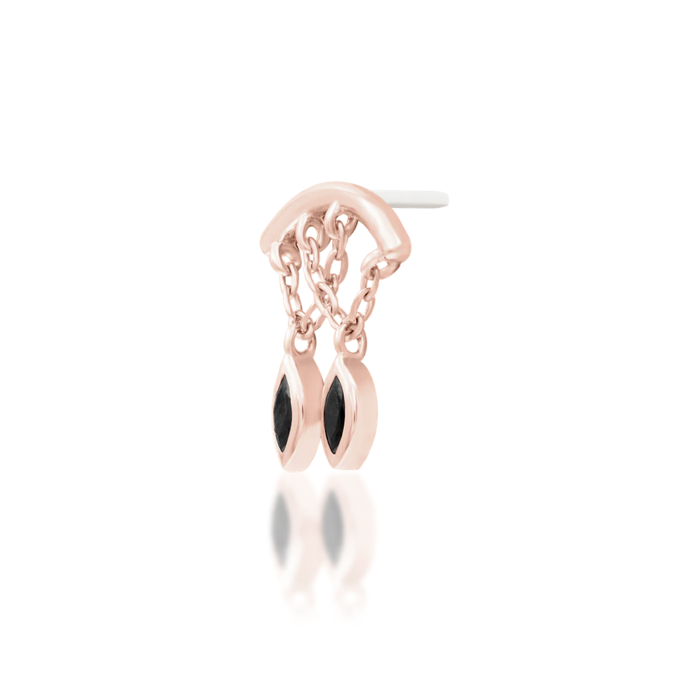 Delphine with Black CZ — Junipurr