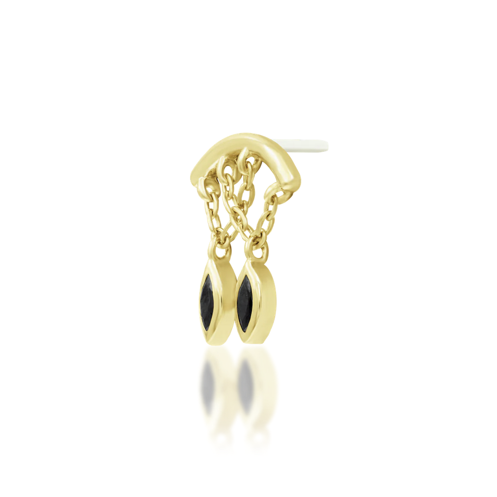 Delphine with Black CZ from Junipurr