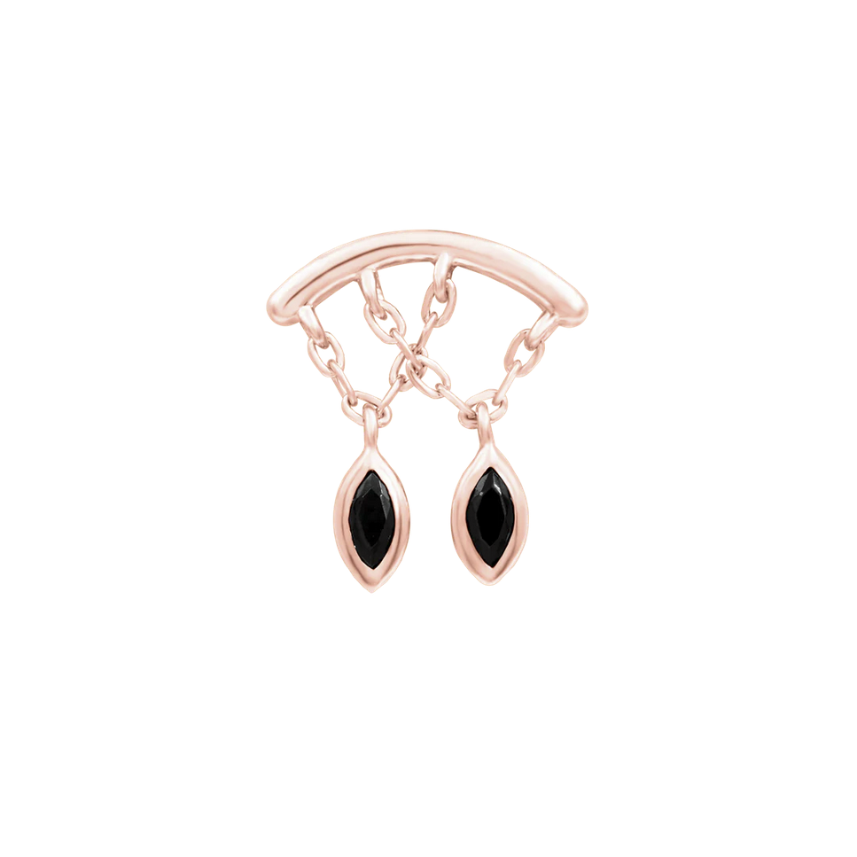 Delphine with Black CZ — Junipurr