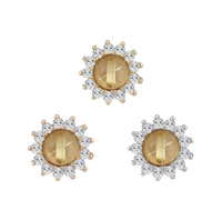 Delphine with Rutilated Quartz and White Sapphire — Buddha