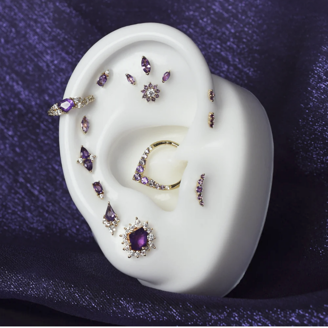 Desden with Amethyst and CZ — Buddha